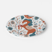 Assiettes En Carton Cheval scandinave mignon (Angle)