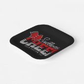 Assiettes En Carton Cheval Team AJOUTER LE NOM École Athlète Pom-pom g (Angulaire)