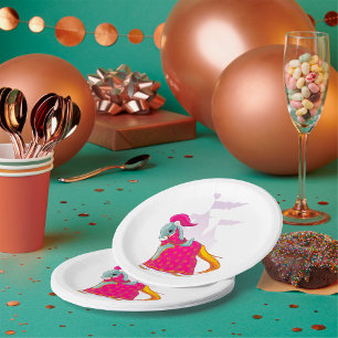 Assiettes En Carton Chevalier médiéval cheval en armure Fantastique