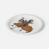 Assiettes En Carton Chevalier médiéval en armure à cheval (Angle)