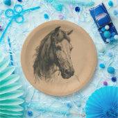 Assiettes En Carton Cheval's Head (par Heywood Hardy) (Fête)