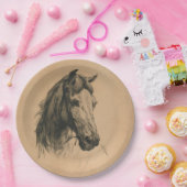 Assiettes En Carton Cheval's Head (par Heywood Hardy) (Fête)