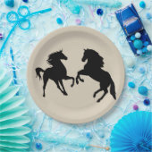 Assiettes En Carton Chevaux (Fête)