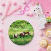 ASSIETTES EN CARTON CHEVAUX (Fête)