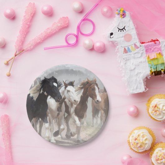 Assiettes En Carton Chevaux de course (Fête)