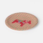 Assiettes En Carton Chevaux de Dala (Angle)