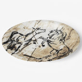 Assiettes En Carton Chevaux d'élevage de l'art équin (Angle)