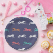 Assiettes En Carton Chevaux équestres classiques multicolores (Fête)