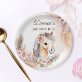 Assiettes En Carton Chevaux poney thème fête d'anniversaire vaisselle