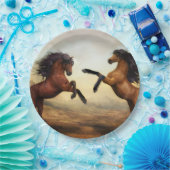 Assiettes En Carton Chevaux sauvages (Fête)