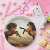 Assiettes En Carton Chevaux sauvages (Fête)