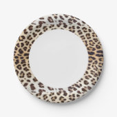 Assiettes En Carton Cheveux léopards (Devant)