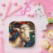 Assiettes En Carton Chèvre de Noël 1 (Fête)