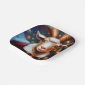 Assiettes En Carton Chèvre de Noël 4 (Angulaire)