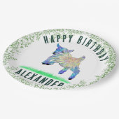 Assiettes En Carton Chèvre mignonne Bonne fête d'anniversaire Nom pers (Angle)