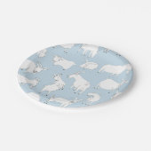 Assiettes En Carton Chèvres jouant - bleus layette (Angle)