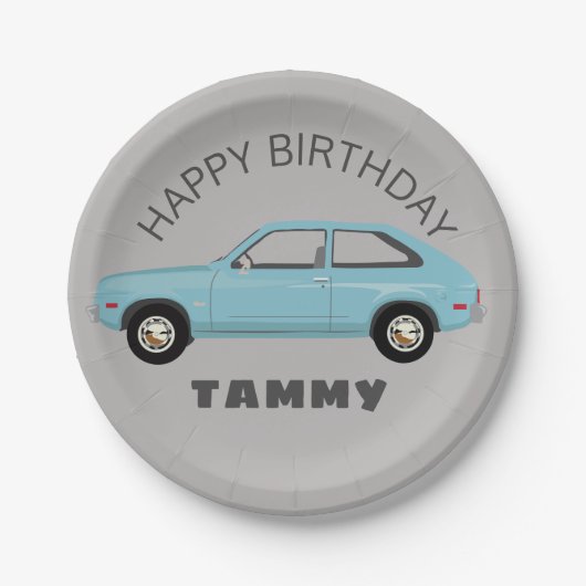 Assiettes En Carton Chevrolet Chevette Vette (Devant)