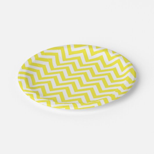 Assiettes En Carton Chevron Zig Zag (Angle)