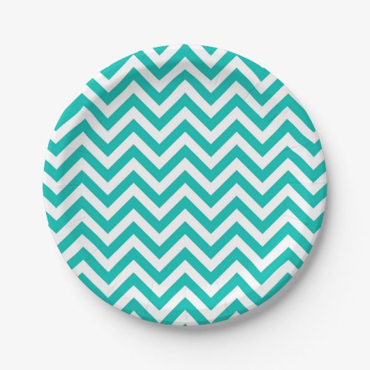 Assiettes En Carton Chevron Zig Zag (Devant)