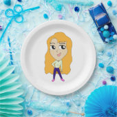 Assiettes En Carton chibi (Fête)