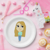 Assiettes En Carton chibi (Fête)