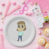 Assiettes En Carton chibi (Fête)
