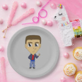 Assiettes En Carton chibi (Fête)