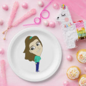 Assiettes En Carton chibi (Fête)