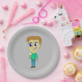 Assiettes En Carton chibi (Fête)