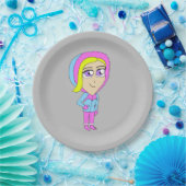 Assiettes En Carton chibi (Fête)