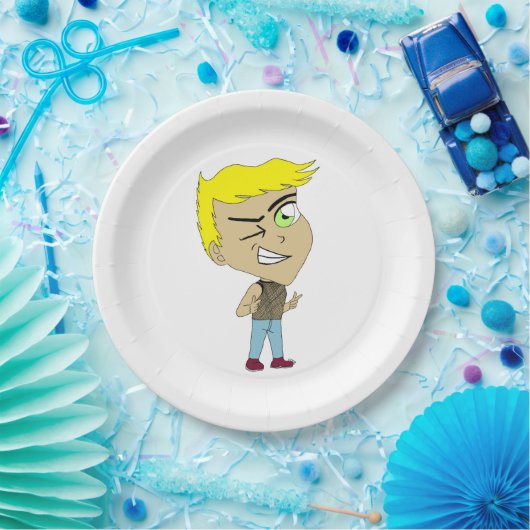 Assiettes En Carton chibi (Fête)