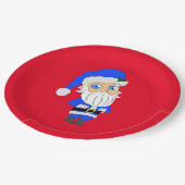 Assiettes En Carton Chibi Blue Suit Père Noël (Angle)
