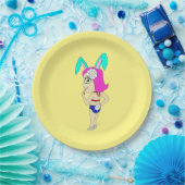 Assiettes En Carton chibi bunnygirl (Fête)