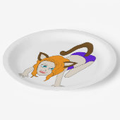 Assiettes En Carton chibi catgirl (Angle)