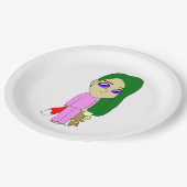 Assiettes En Carton chibi foxy fille (Angle)