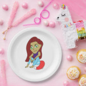 Assiettes En Carton chibi foxy fille (Fête)