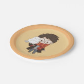 Assiettes En Carton Chibi HARRY POTTER™ & Hedwig (Angle)