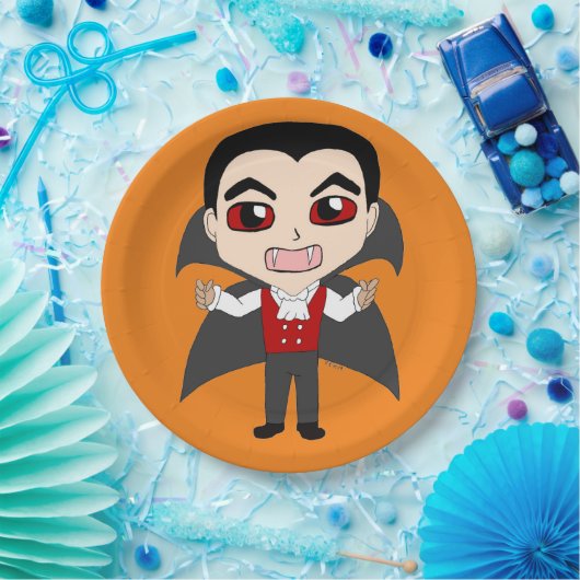 Assiettes En Carton chibi vampire (Fête)
