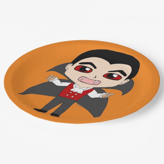Assiettes En Carton chibi vampire (Angle)