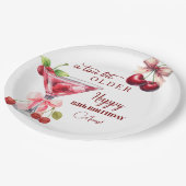 Assiettes En Carton Chic A Tini Bit Older Cherry Martini 85th Birthday (Angle)
