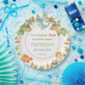 Assiettes En Carton Chic Aquarelle mignonne Dinosaure fête d'anniversa (Fête)