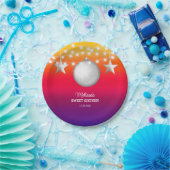 Assiettes En Carton Chic Argent Star Chaîne Lumière Gradient Anniversa (Fête)