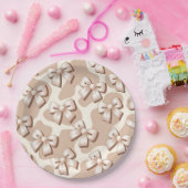 Assiettes En Carton Chic Blanc Bow & Beige Cow Imprimer Halloween - (Fête)