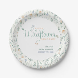 Assiettes En Carton Chic Boho Fleur Sauvage Papillon Boho Baby Shower