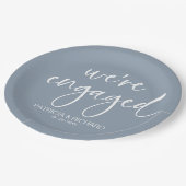 Assiettes En Carton Chic Calligraphy Nous sommes engagés Engagement Pa (Angle)