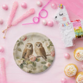 Assiettes En Carton Chic Chic Chic Chouette Élégante (Fête)