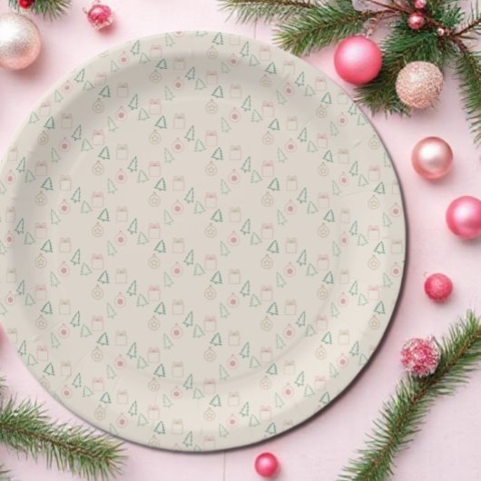 Assiettes En Carton Chic Christmas