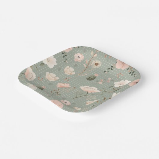 Assiettes En Carton Chic Désertique (Angulaire)