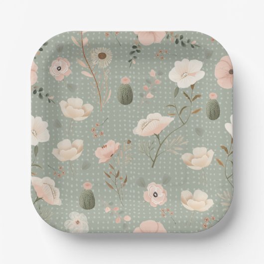 Assiettes En Carton Chic Désertique (Recto)