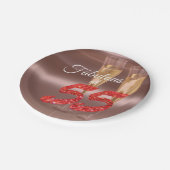 Assiettes En Carton Chic Fabulous à 55 Anniversaire Coral Parties scin (Angle)